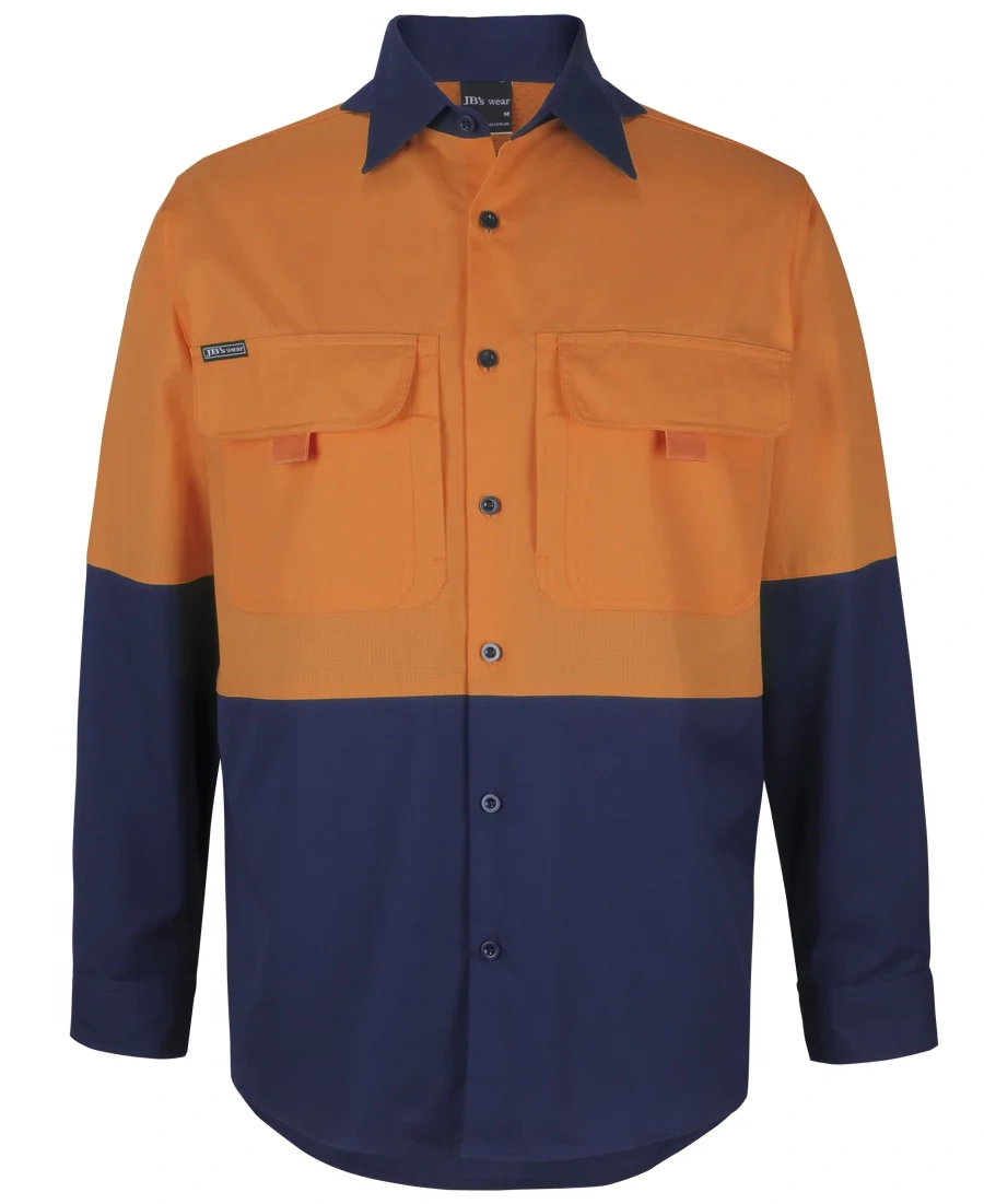 JB's Hi Vis Ripstop L/S Fishing Shirt - Image 2