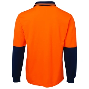 JB's Hi Vis L/S Cotton Back Polo - Thumbnail Image 5