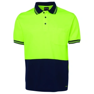 JB's Hi Vis S/S Cotton Back Polo - Thumbnail Image 2