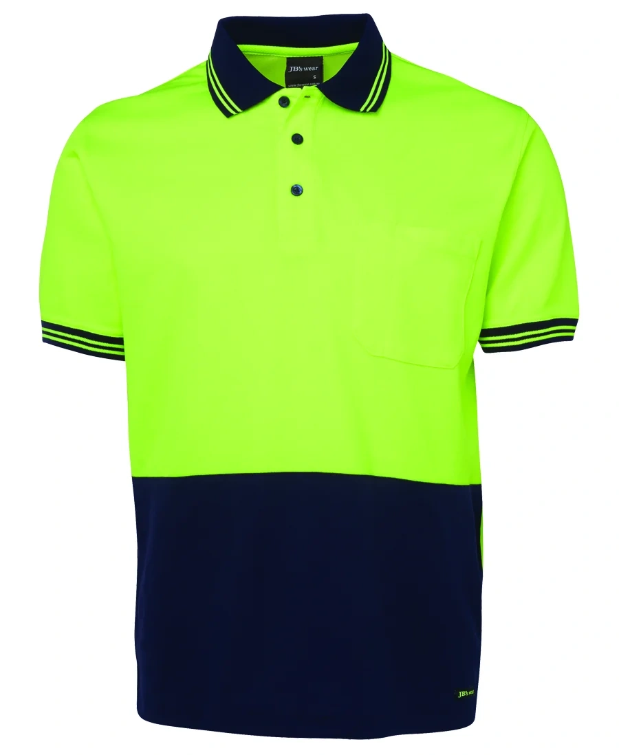 JB's Hi Vis S/S Cotton Back Polo - Image 2