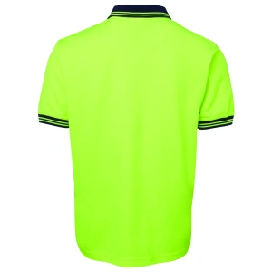JB's Hi Vis S/S Cotton Back Polo - Thumbnail Image 3