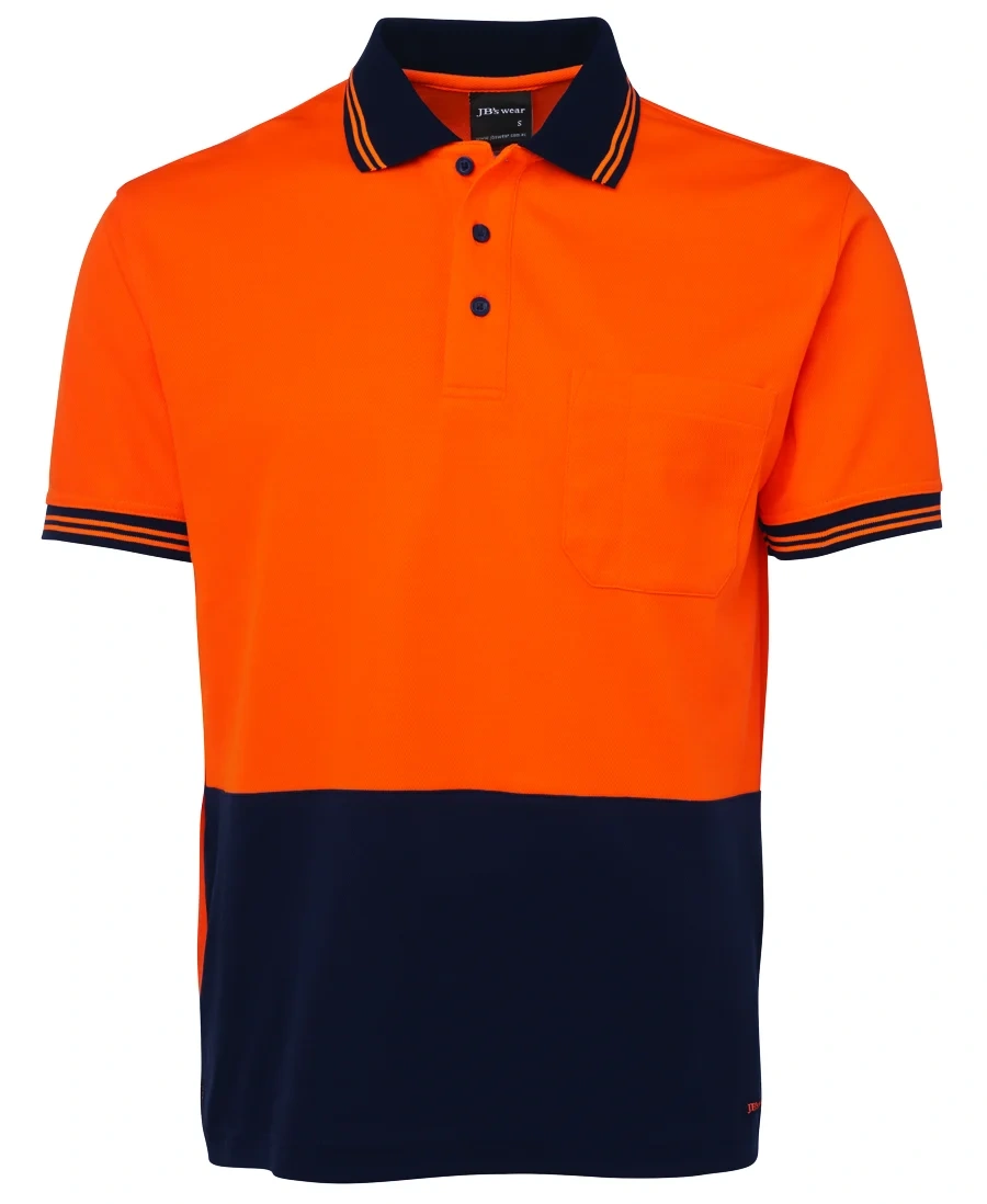 JB's Hi Vis S/S Cotton Back Polo - Image 4