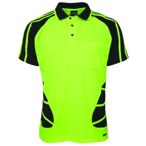JB's Hi Vis S/S Spider Polo - Thumbnail Image 2