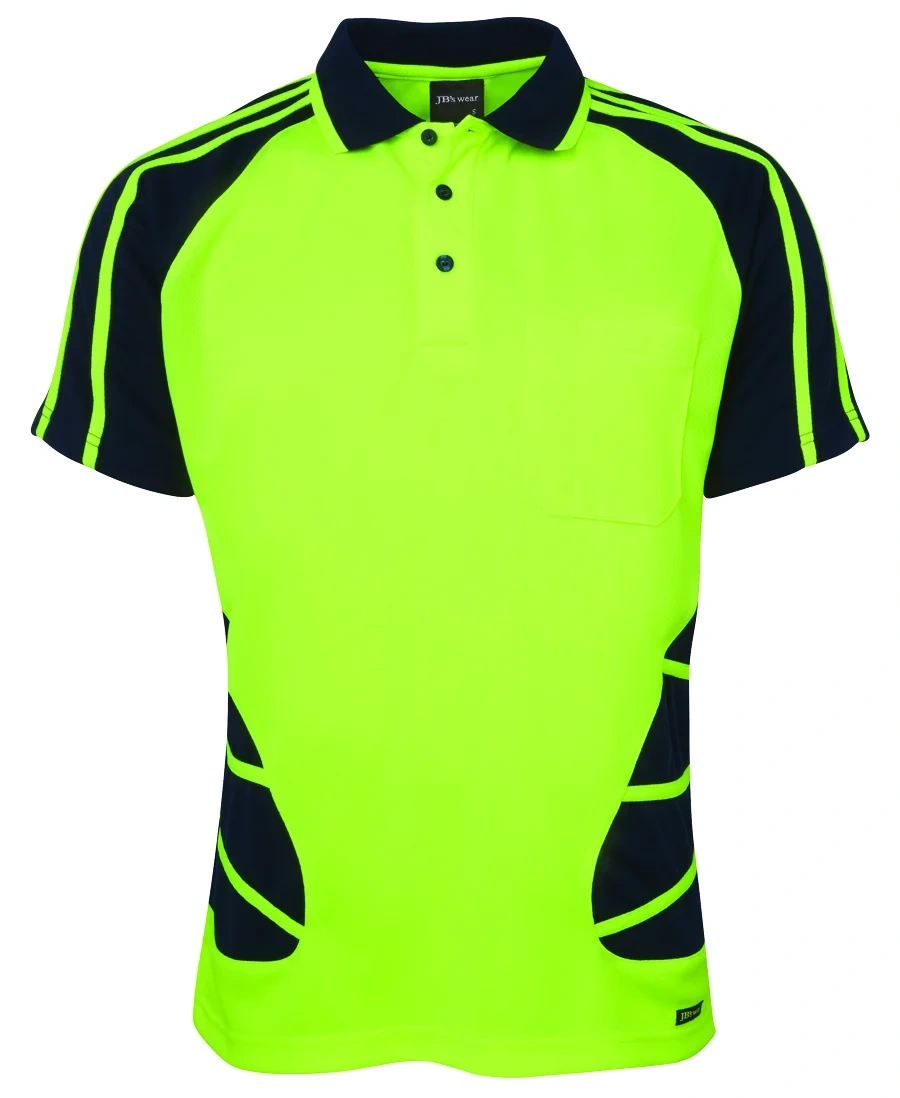 JB's Hi Vis S/S Spider Polo - Image 4