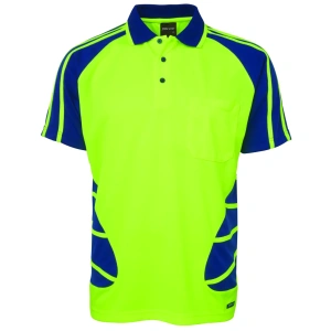JB's Hi Vis S/S Spider Polo - Thumbnail Image 6