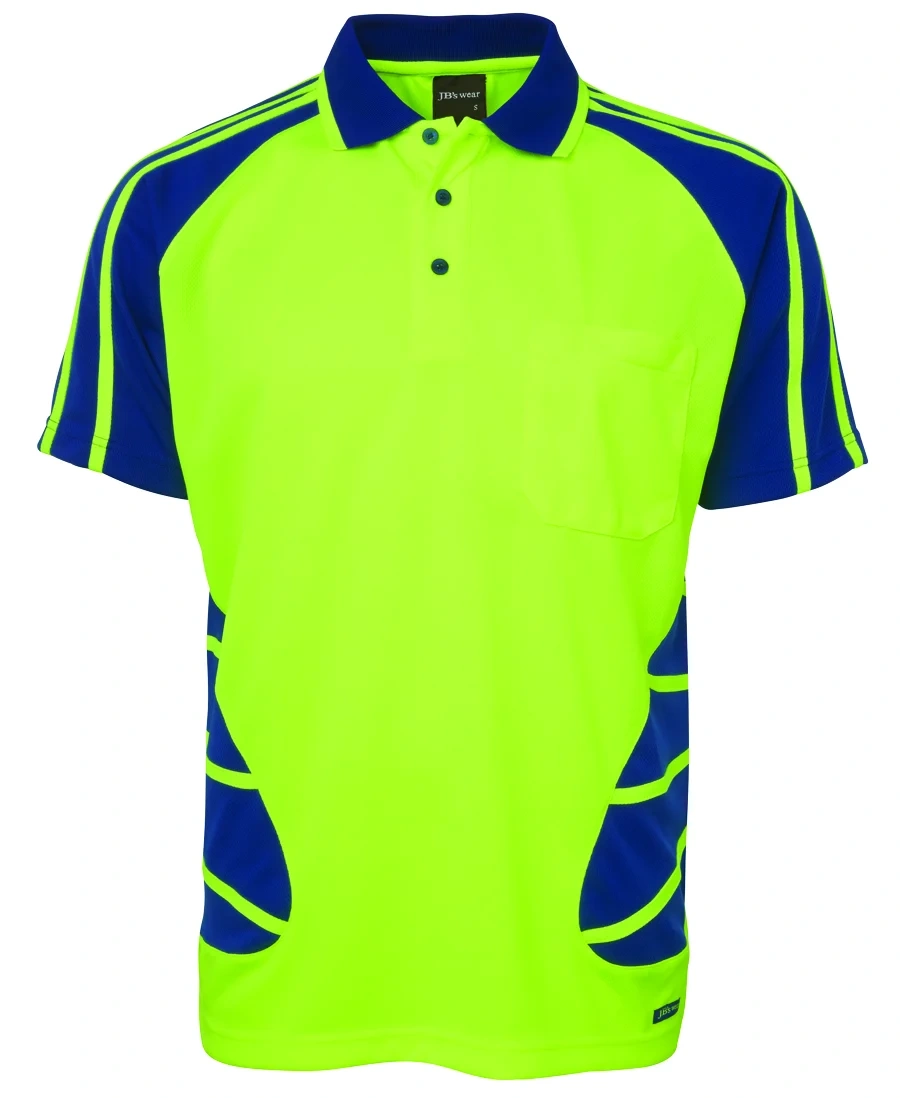JB's Hi Vis S/S Spider Polo - Image 6