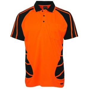 JB's Hi Vis S/S Spider Polo - Thumbnail Image 8