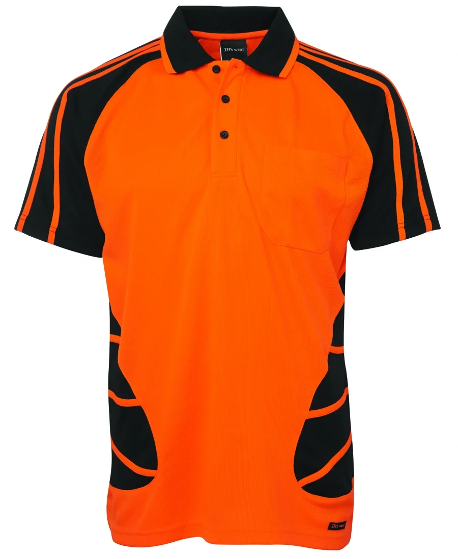 JB's Hi Vis S/S Spider Polo - Image 8