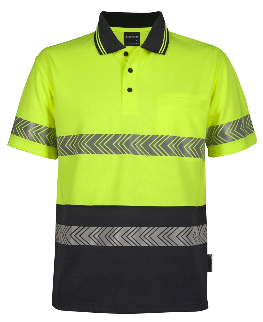 JB'S Hi Vis S/S Segmented Tape Polo - Image 2
