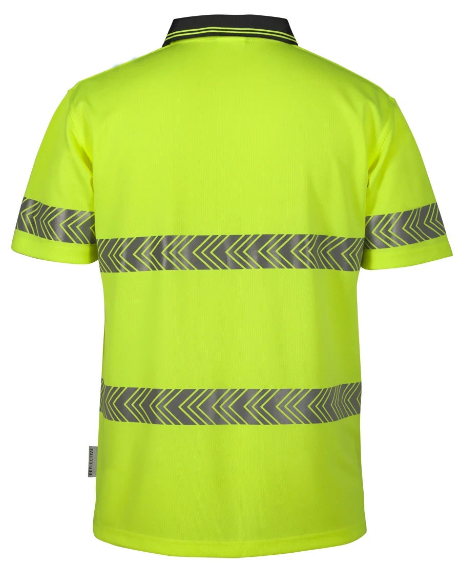 JB'S Hi Vis S/S Segmented Tape Polo - Image 3