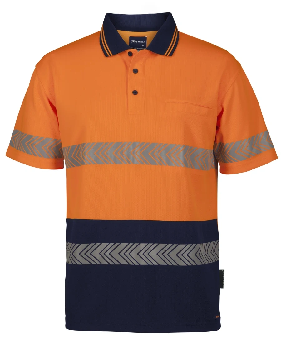JB'S Hi Vis S/S Segmented Tape Polo - Image 4