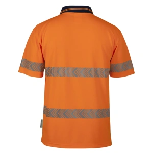 JB'S Hi Vis S/S Segmented Tape Polo - Thumbnail Image 5