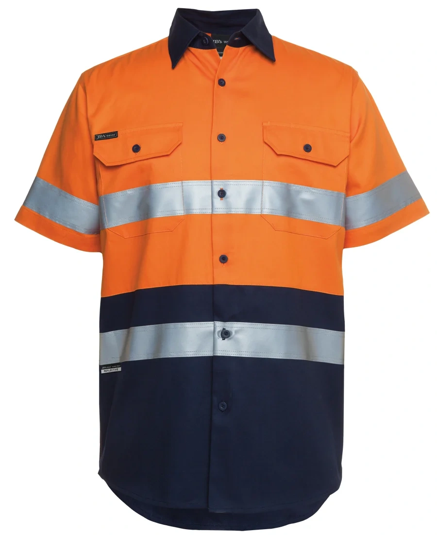 JB'S Hi Vis S/S (D+N) 190G Work Shirt - Image 2