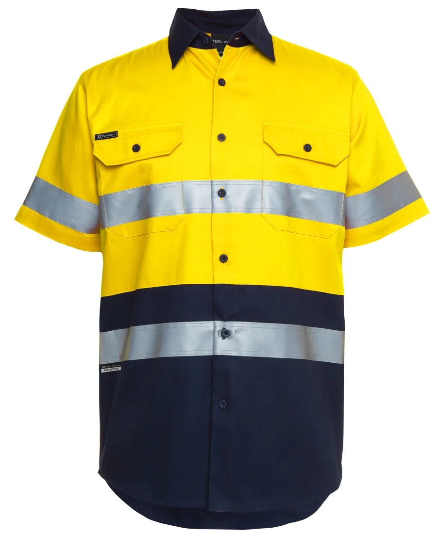 JB'S Hi Vis S/S (D+N) 190G Work Shirt - Image 4