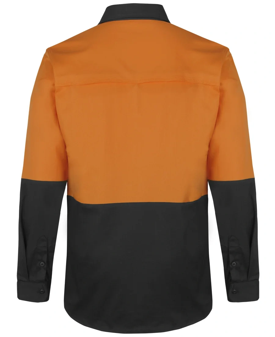 JB'S Hi Vis L/S Stretch Work Shirt - Image 3