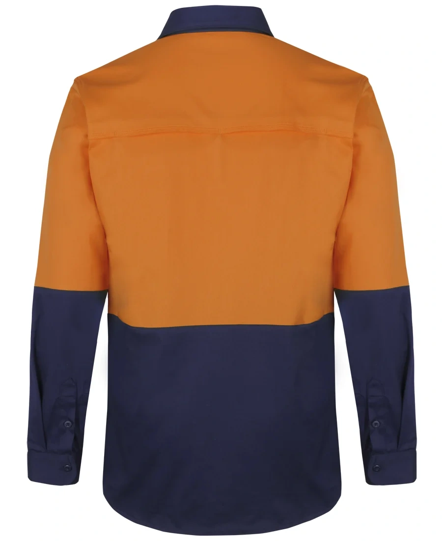JB'S Hi Vis L/S Stretch Work Shirt - Image 5