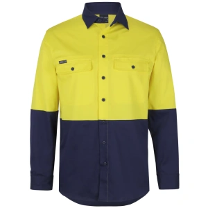 JB'S Hi Vis L/S Stretch Work Shirt - Thumbnail Image 8