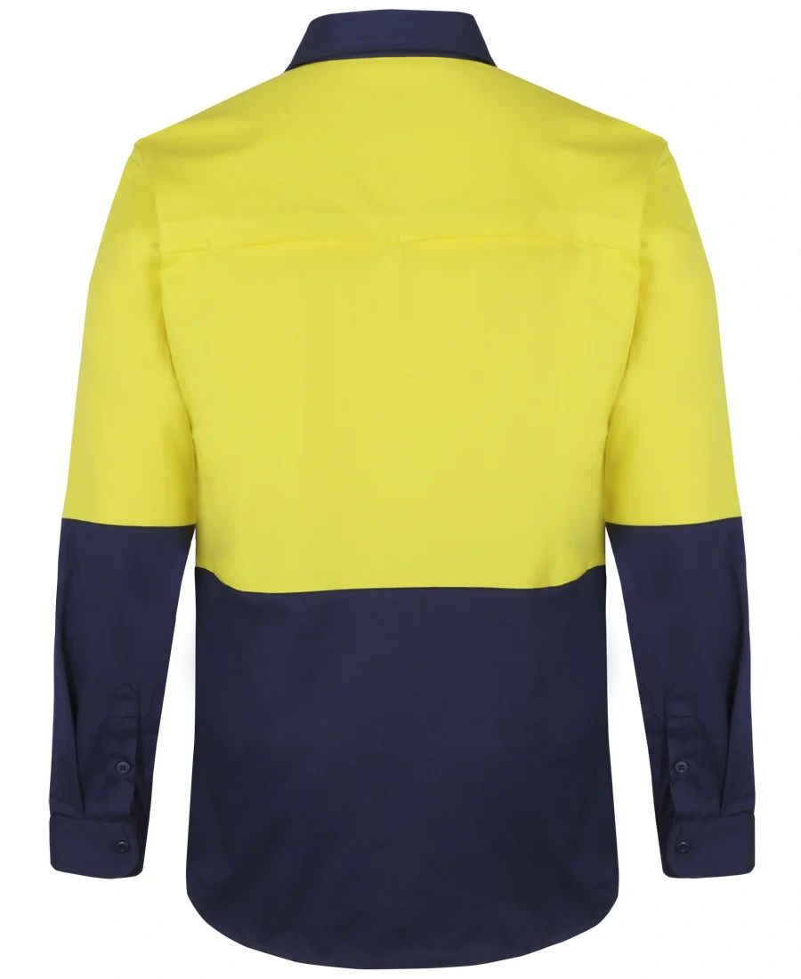 JB'S Hi Vis L/S Stretch Work Shirt - Image 9