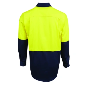 JB's Hi Vis Close Front L/S 190g Work Shirt - Thumbnail Image 5
