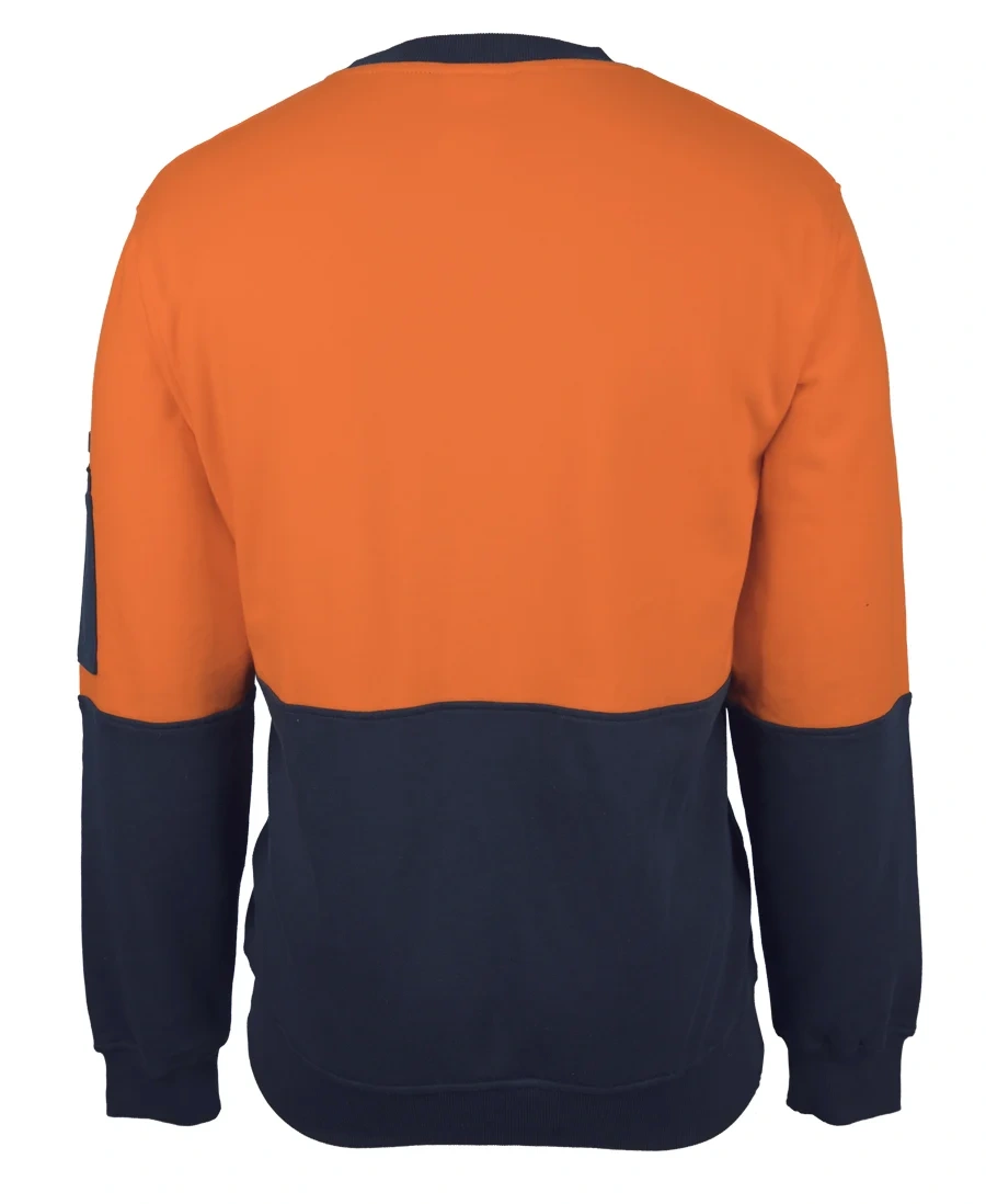 JB's Hi Vis 310 Cotton Crew Neck Fleece - Image 3