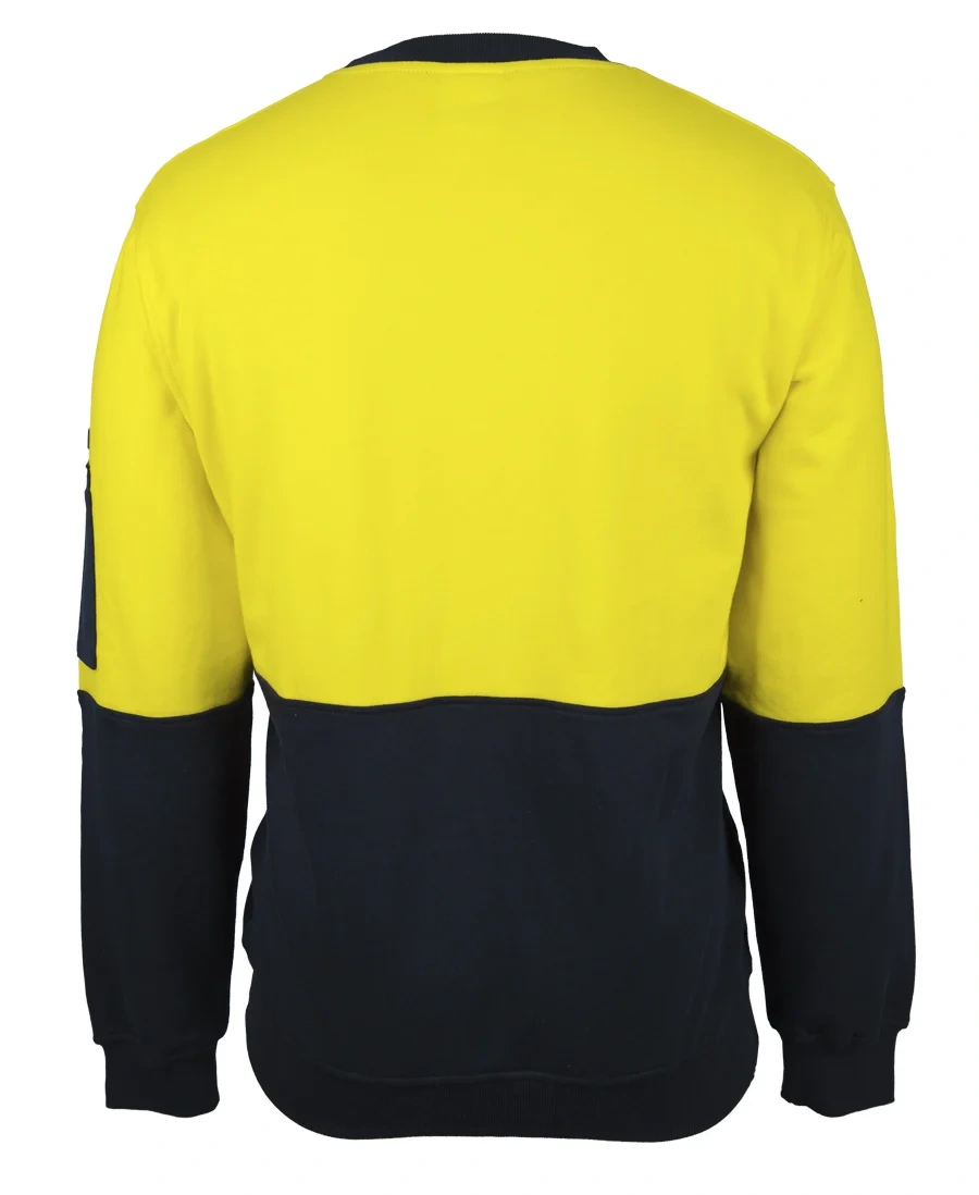 JB's Hi Vis 310 Cotton Crew Neck Fleece - Image 5
