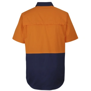 JB's Hi Vis Close Front S/S 150g Work Shirt - Thumbnail Image 3