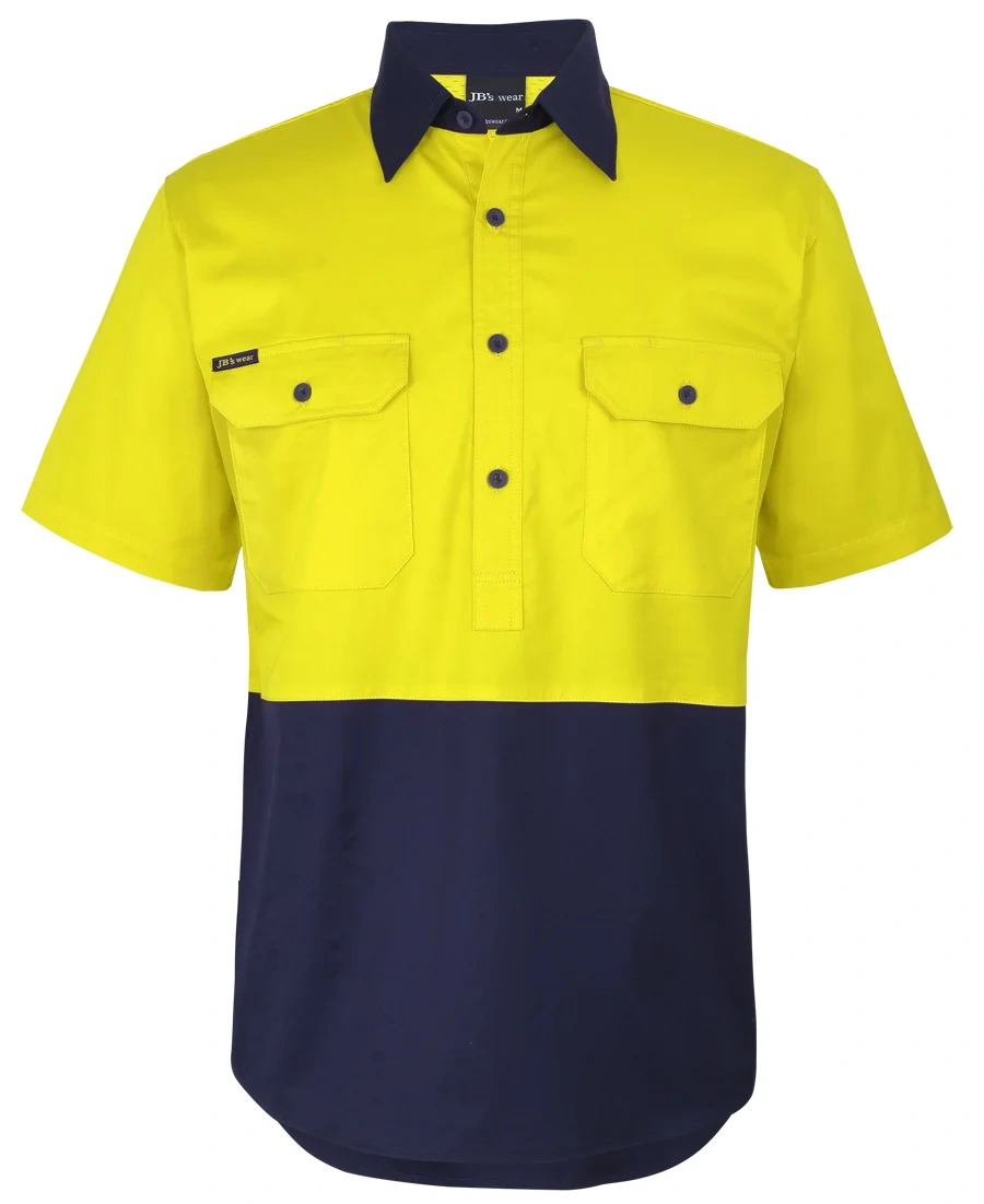 JB's Hi Vis Close Front S/S 150g Work Shirt - Image 4