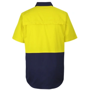 JB's Hi Vis Close Front S/S 150g Work Shirt - Thumbnail Image 5