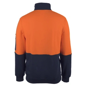 JB's Hi Vis 310 Cotton 1/2 Zip Fleece - Thumbnail Image 3