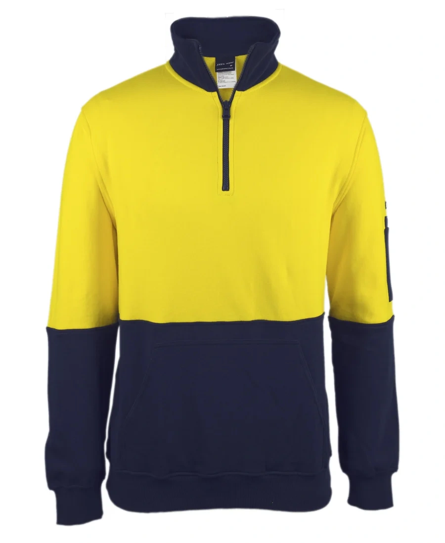 JB's Hi Vis 310 Cotton 1/2 Zip Fleece - Image 4
