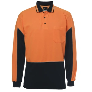 JB's Hi Vis L/S Gap Polo - Thumbnail Image 4