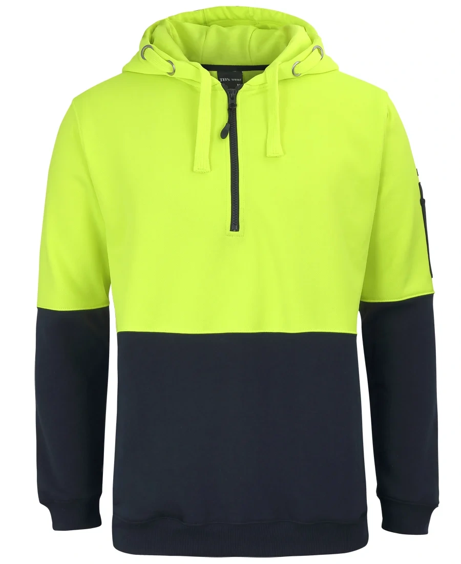 JB's Hi Vis 1/2 Zip Hoodie - Image 2