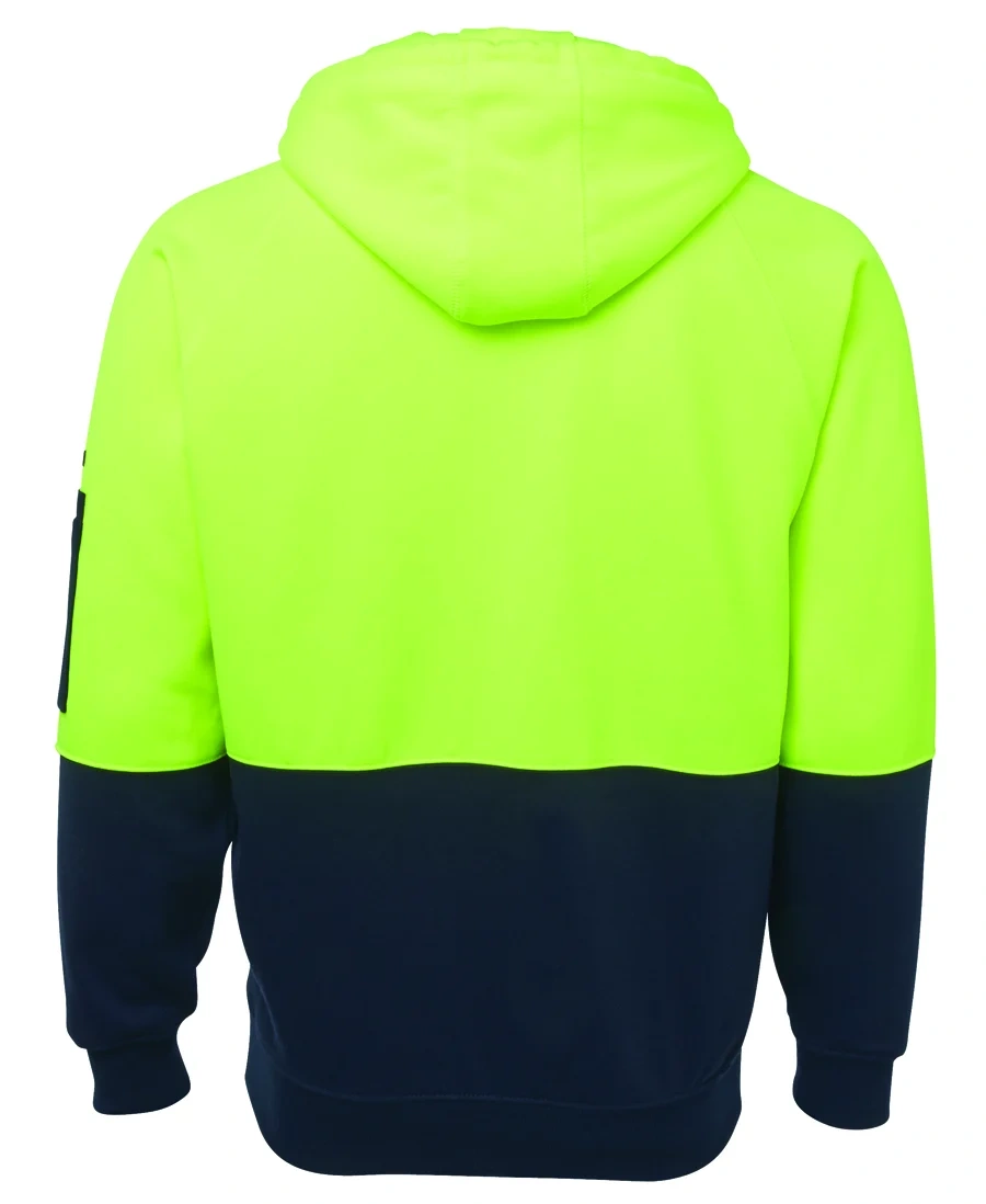 JB's Hi Vis Full Zip Fleecy Hoodie - Image 3