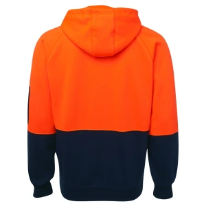 JB's Hi Vis Full Zip Fleecy Hoodie - Thumbnail Image 5