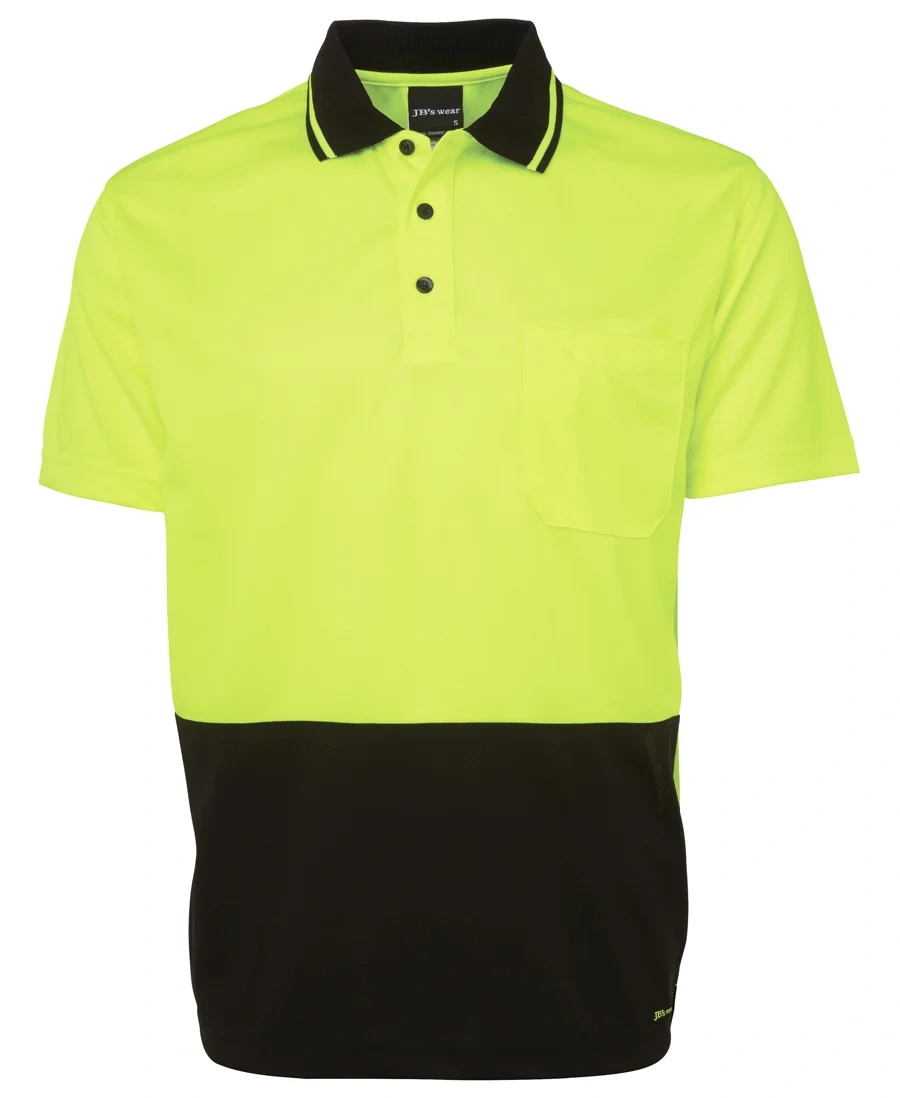JB's Adults and Kids Hi Vis Non Cuff Traditional Polo - Image 2