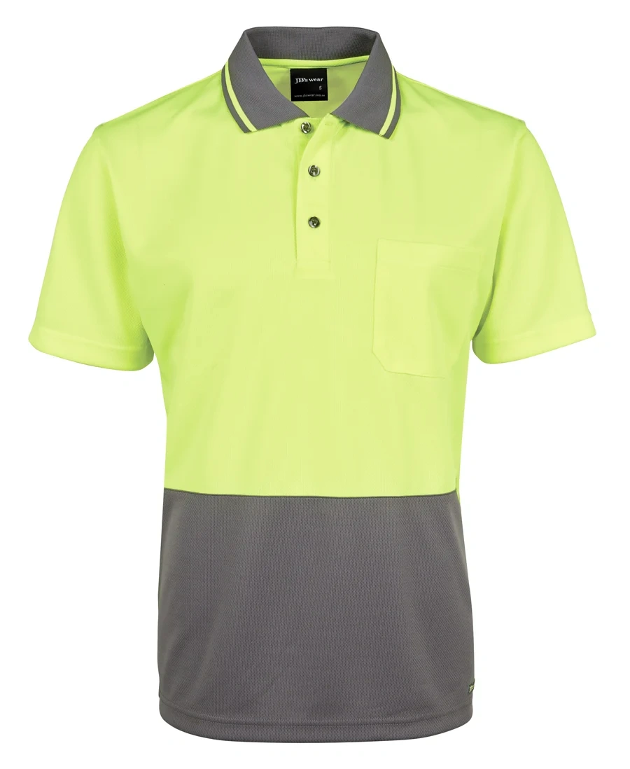 JB's Adults and Kids Hi Vis Non Cuff Traditional Polo - Image 4