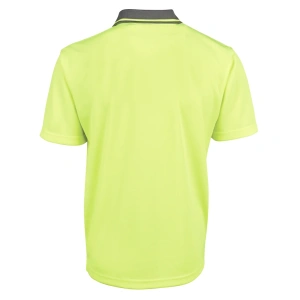 JB's Adults and Kids Hi Vis Non Cuff Traditional Polo - Thumbnail Image 5