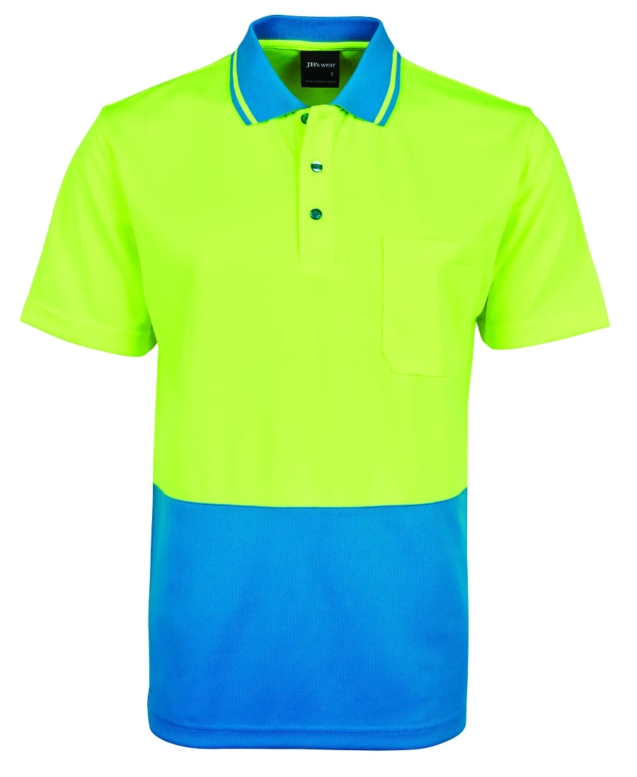 JB's Adults and Kids Hi Vis Non Cuff Traditional Polo - Image 6
