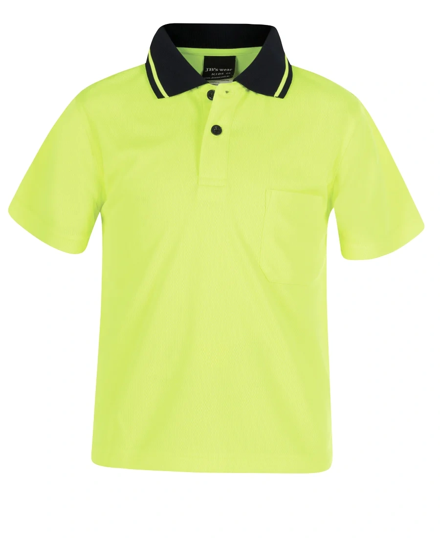 JB's Adults and Kids Hi Vis Non Cuff Traditional Polo - Image 8