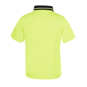 JB's Adults and Kids Hi Vis Non Cuff Traditional Polo - Thumbnail Image 9