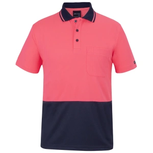 JB's Adults and Kids Hi Vis Non Cuff Traditional Polo - Thumbnail Image 16