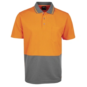 JB's Adults and Kids Hi Vis Non Cuff Traditional Polo - Thumbnail Image 20