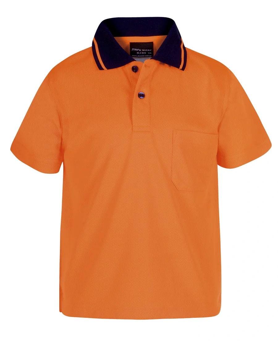 JB's Adults and Kids Hi Vis Non Cuff Traditional Polo - Image 22