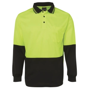 JB's Hi Vis L/S Traditional Polo - Thumbnail Image 2