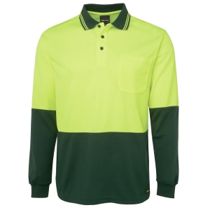 JB's Hi Vis L/S Traditional Polo - Thumbnail Image 4