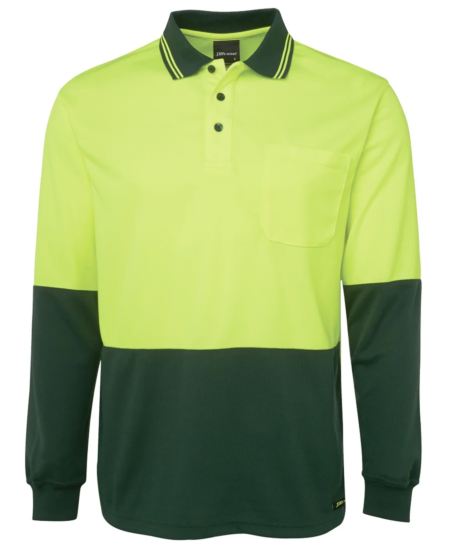 JB's Hi Vis L/S Traditional Polo - Image 4