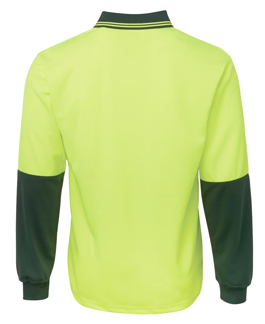 JB's Hi Vis L/S Traditional Polo - Image 5