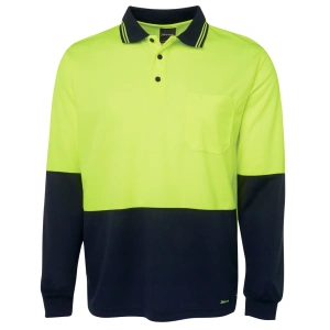 JB's Hi Vis L/S Traditional Polo - Thumbnail Image 6