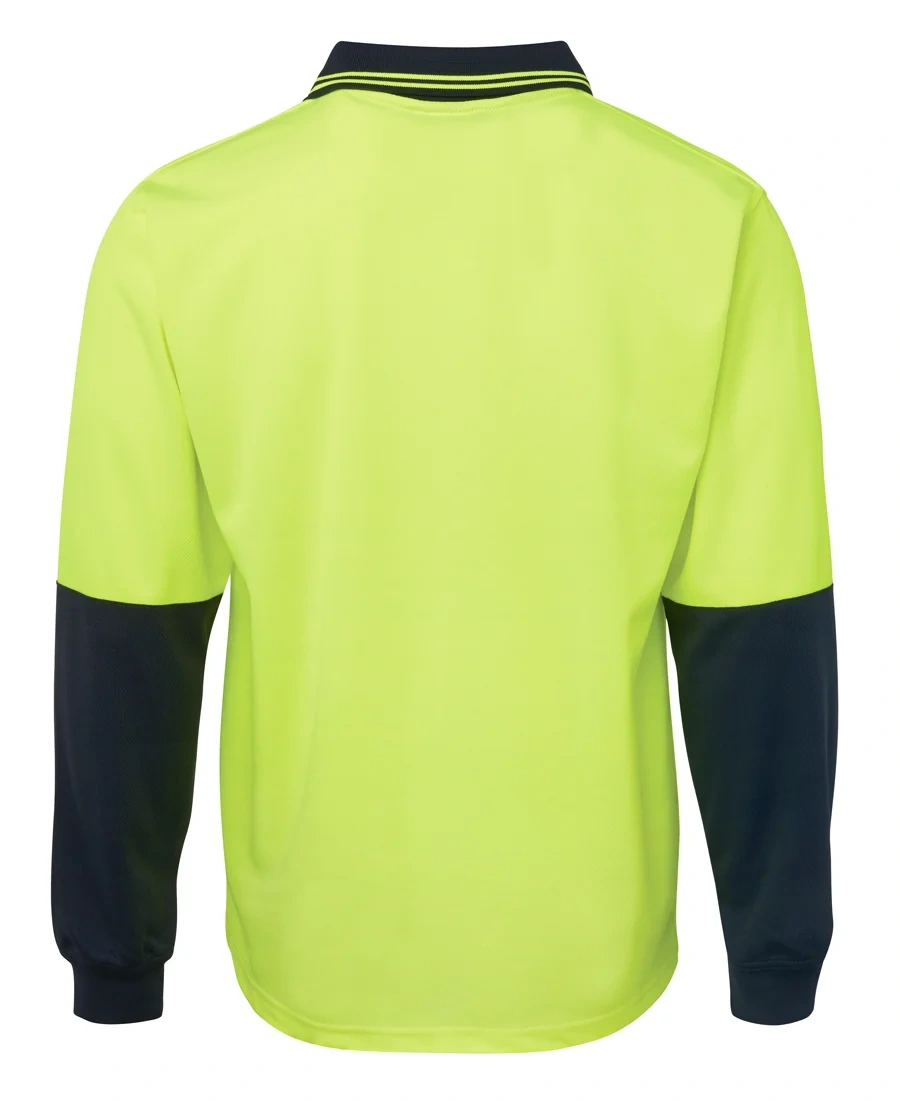 JB's Hi Vis L/S Traditional Polo - Image 7