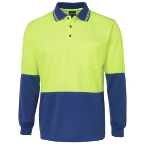 JB's Hi Vis L/S Traditional Polo - Thumbnail Image 8
